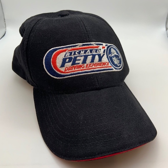 Vintage Richard Petty Driving Experience Baseball Cap Hat Black - Picture 1 of 14